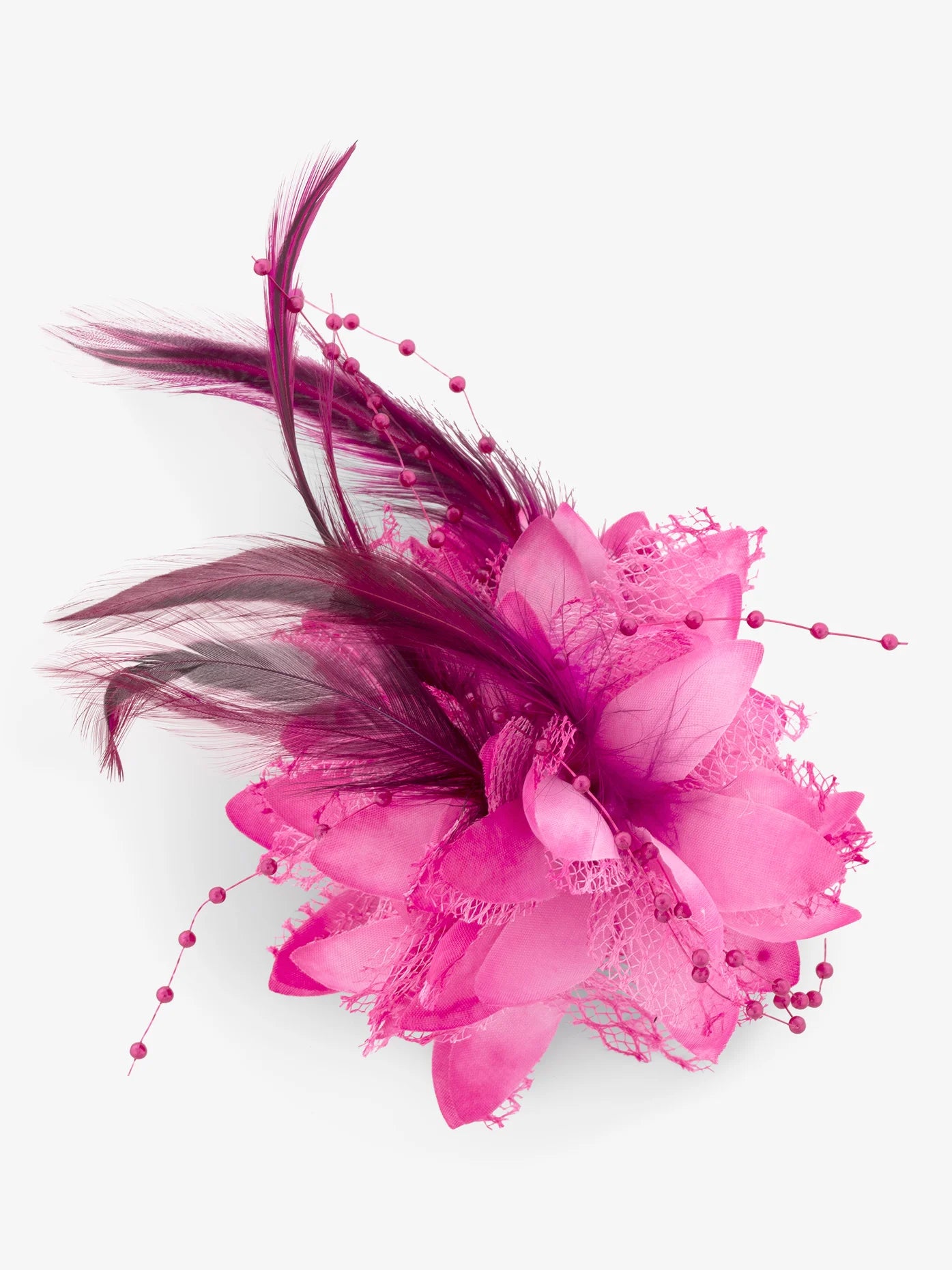 Bead and Feather Clip