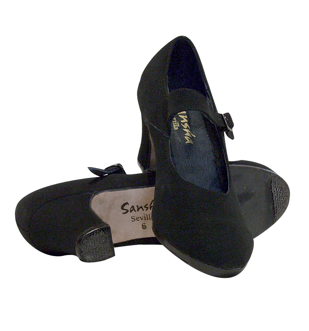 Zapato flamenco sevilla gamuza