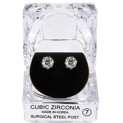 Earrings Large CZ Post