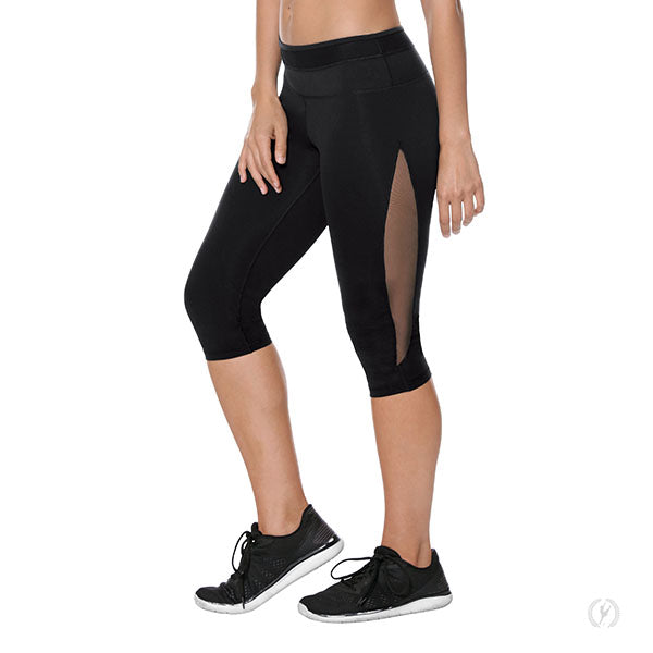 Adult Performance Tactel® Mesh Capri Leggings