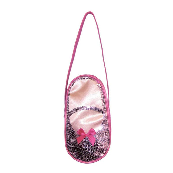 Satin & Sequins Ballet Slipper Bag -Pink