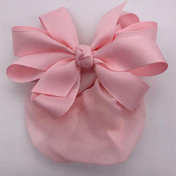 Grosgrain Bow w/ Snood (Pink)