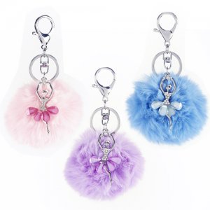 Ballerina Keychain Pouf