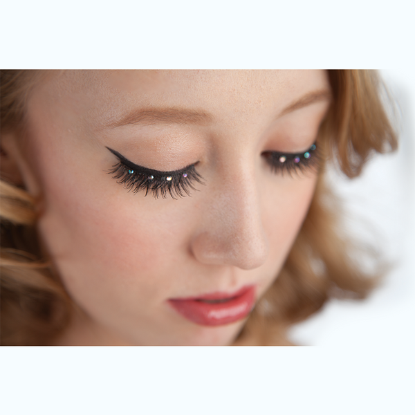 Rhinestone performance lashes