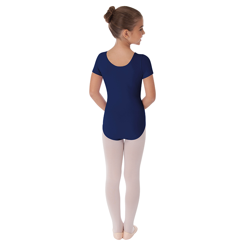 Short Sleeve Ballet Cut Leotard - Niña