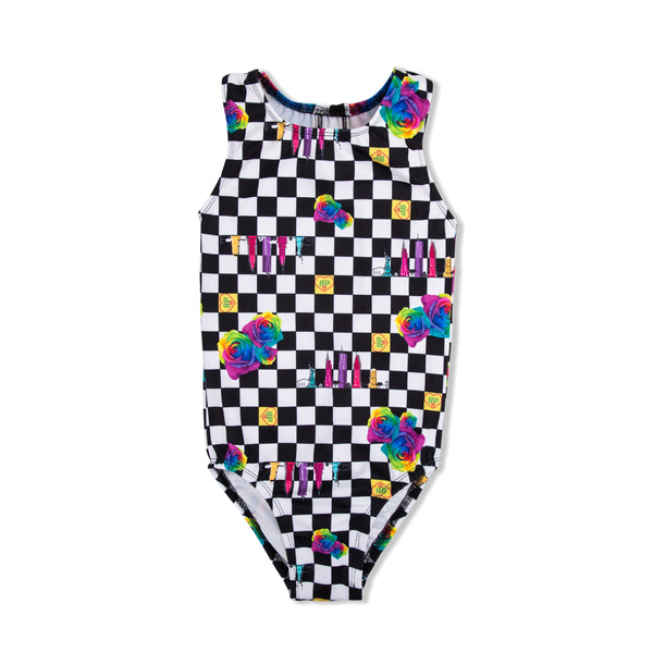Power Ballet black racer back leotard