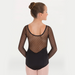 Diamond Mesh Long Sleeve Leotard