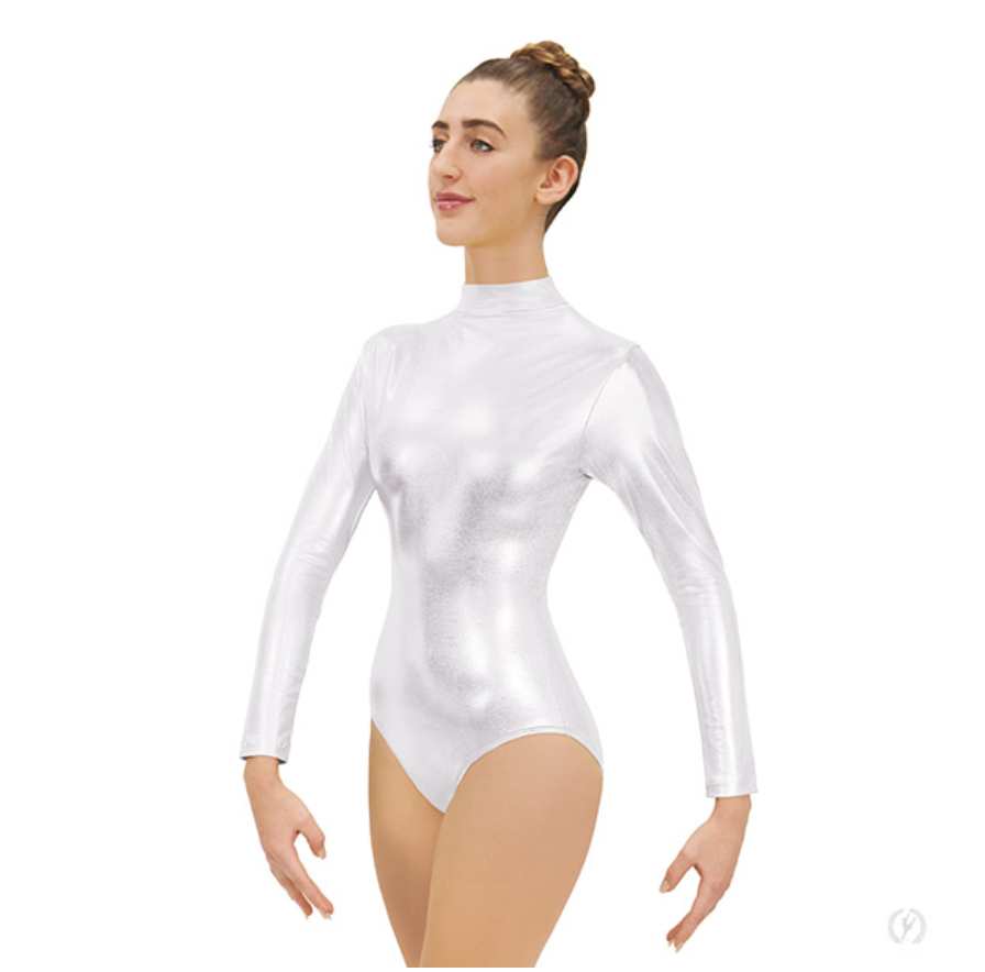 Metallic Mock Neck