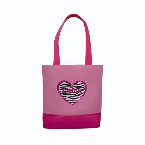 Tote Zebra Heart Dance