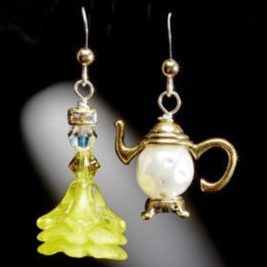 Bell w/ Teapot Earrings