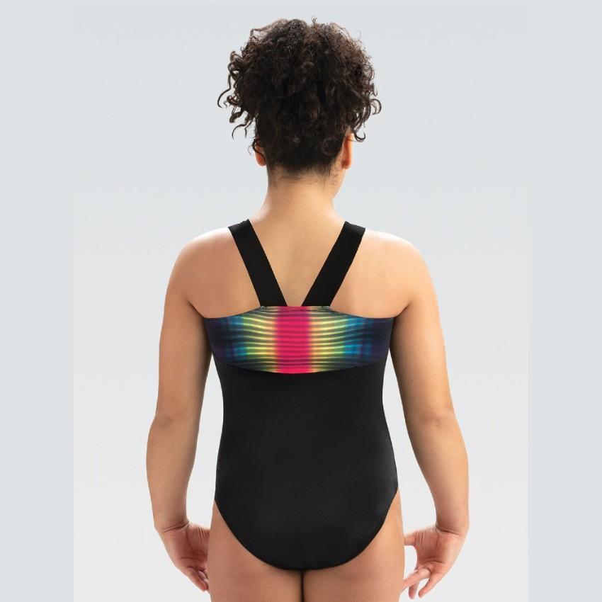 Laurie Hernandez Collection Techno Rainbow Tank LeotardMulti