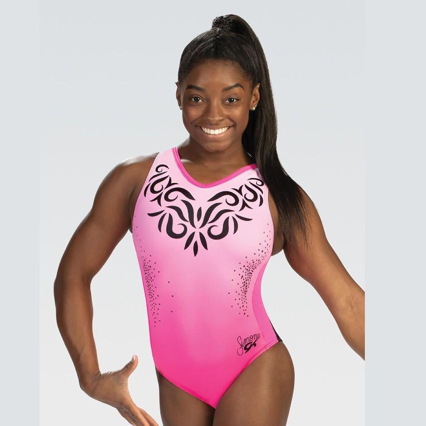 Simone Biles Pink Perfection T-Back LeotardPink - Adulto