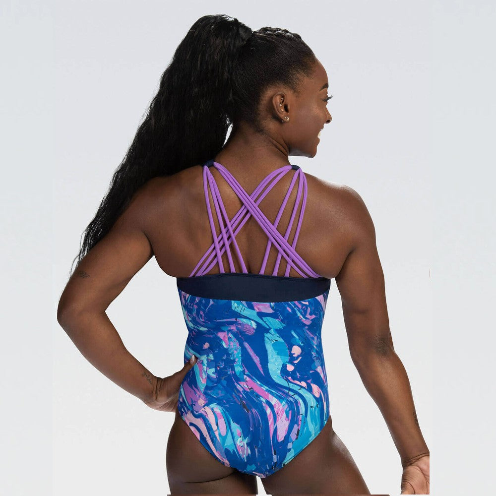 Simone Biles Swirls NTwirls Workout Leotard